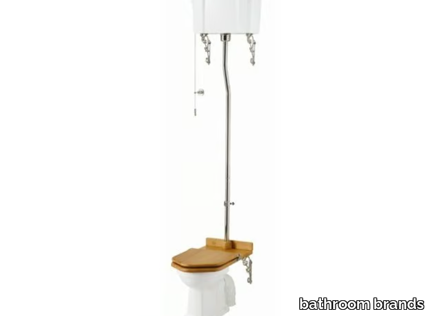 Porcelain toilet - Floor mounted Vitreous China toilet with external cistern _ bathroom brands