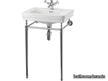 CONTEMPORARY - Console rectangular Vitreous China washbasin _ bathroom brands