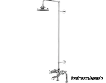 TAY - 2 hole thermostatic shower set with overhead shower _ bathroom brands