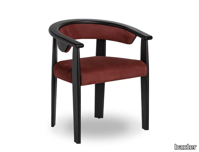 AFRA - Wooden chair with armrests _ BAXTER