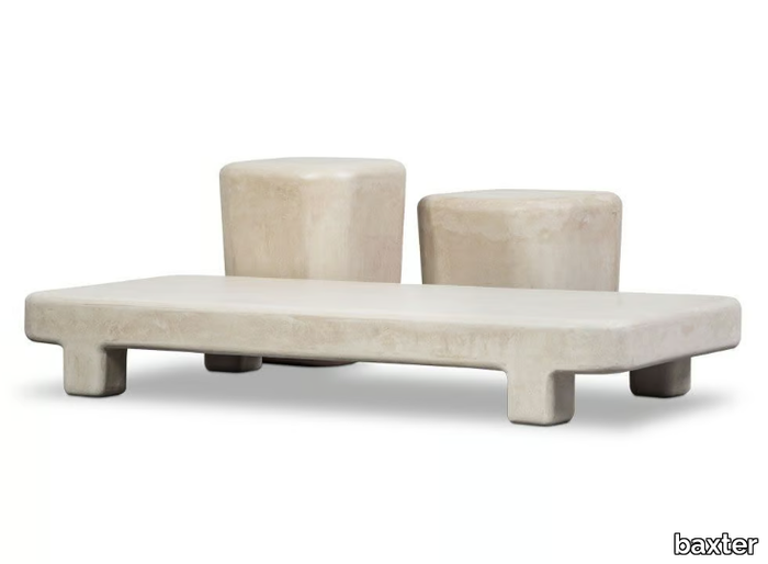 BRASILIA - Cement garden side table _ BAXTER