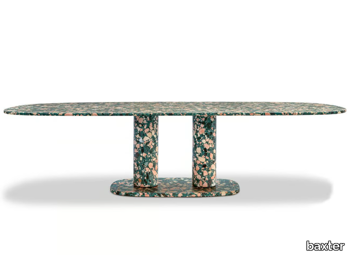 MATERA - Marble garden table _ BAXTER