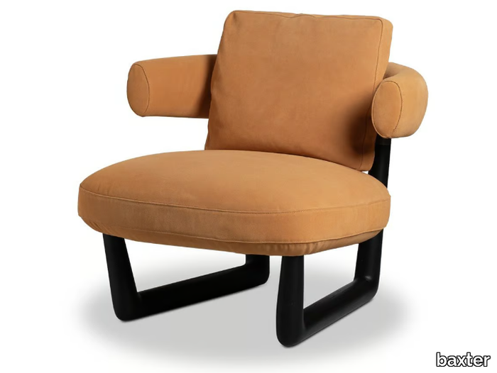 STIG - Armchair with armrests _ BAXTER