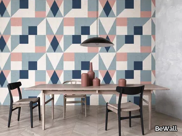 KADO - Geometric washable vinyl wallpaper _ BeWall