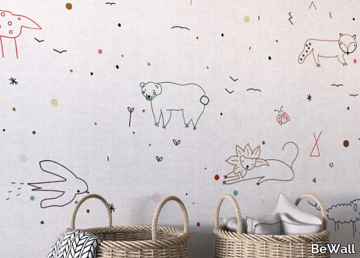 MICRODISEGNI/ANIMALI - Motif wallpaper _ BeWall