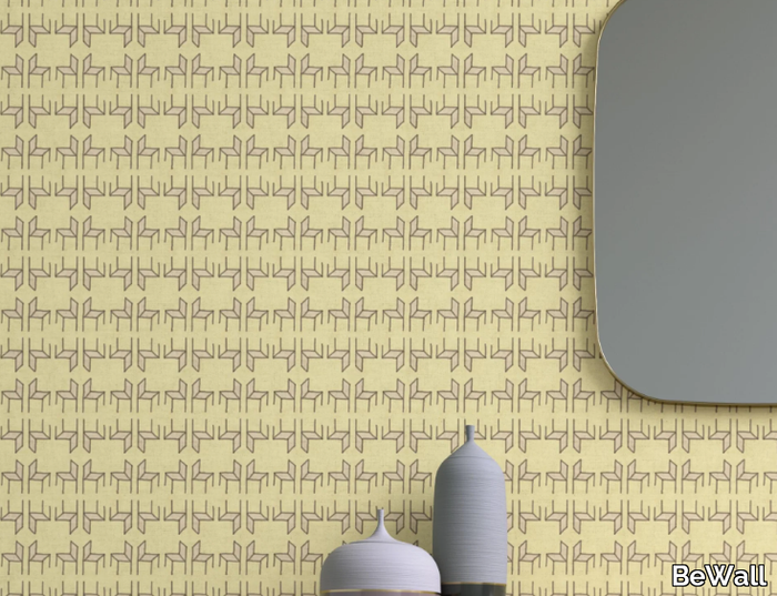 PROSPECTO - SELLA - Geometric washable vinyl wallpaper _ BeWall