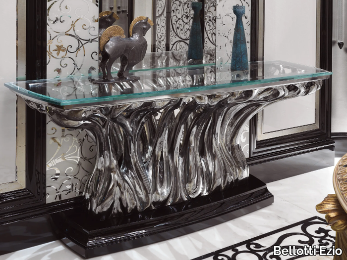 FICUS - Rectangular wooden console table _ Bellotti Ezio