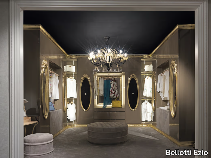 HOTEL DE VILLE - Custom walk-in wardrobe with integrated lighting _ Bellotti Ezio