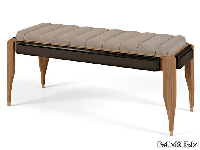 LEXINGTON AVENUE - Tufted upholstered leather bench _ Bellotti Ezio