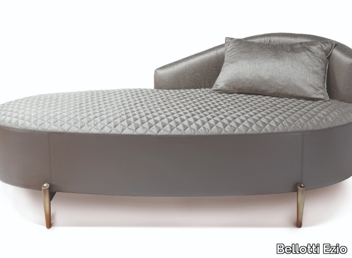 SELENE - Tufted upholstered leather day bed _ Bellotti Ezio