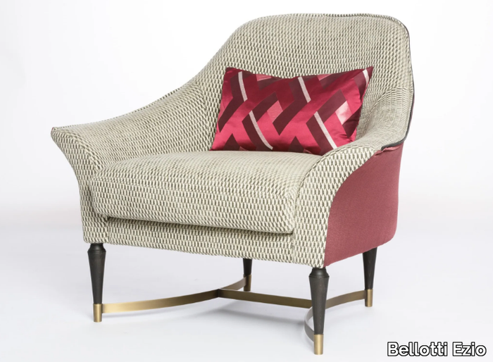 PALAIS ROYAL - Fabric armchair with armrests _ Bellotti Ezio