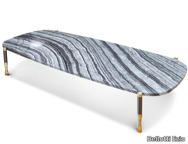 PATAGONIA - Low rectangular marble coffee table _ Bellotti Ezio