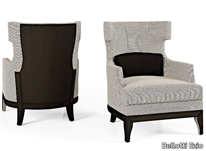 THE MAJESTIC - Bergere fabric armchair high-back _ Bellotti Ezio