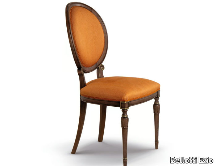 CROMIE - Upholstered walnut chair _ Bellotti Ezio