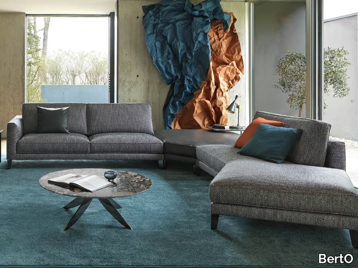 TIME BREAK - Sectional fabric sofa with removable cover _ BertO