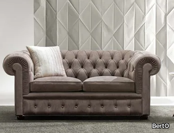 CHESTER - 2 seater tufted leather sofa _ BertO