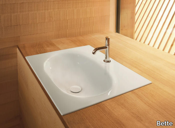 BETTECOMODO - Inset rectangular washbasin _ Bette