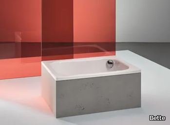 BETTEDELTA - Square enamelled steel shower tray _ Bette