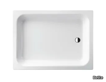 BETTEDELTA - Rectangular enamelled steel shower tray _ Bette