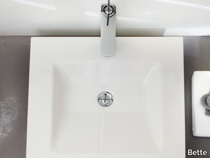 BETTEAQUA - Countertop enamelled steel washbasin _ Bette