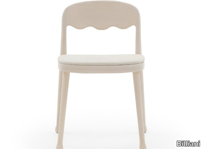 FRISÉE 251 - Ash chair with integrated cushion _ Billiani