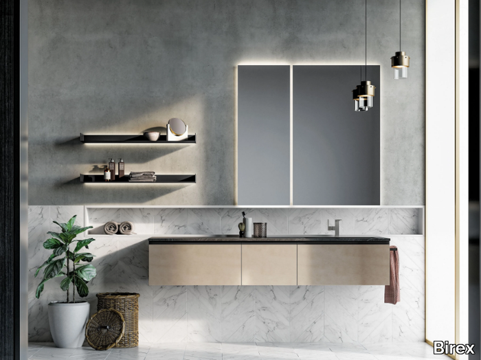 GOLA UP COMP. 7 - Wall-mounted single vanity unit _ Birex