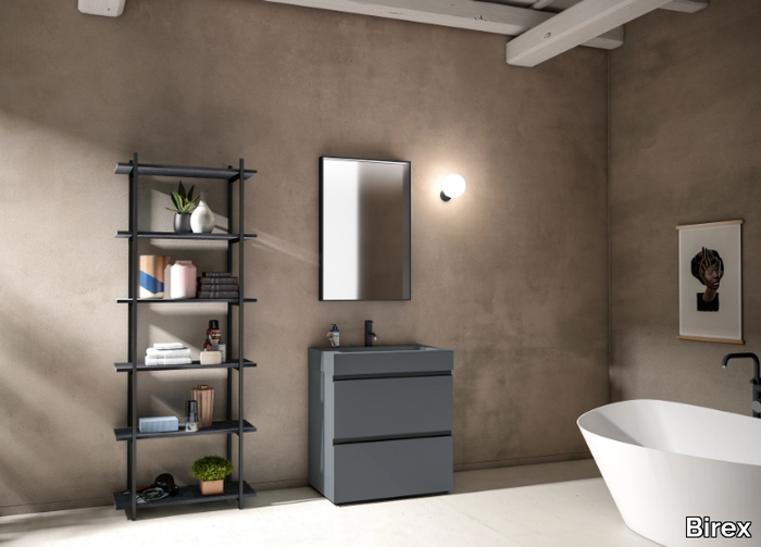 GOLA UP COMP. 8 - Single floor-standing vanity unit _ Birex