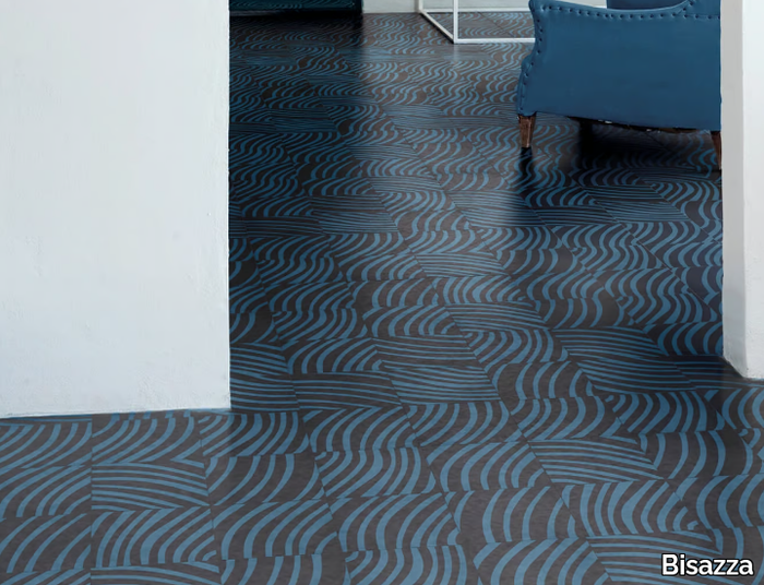 END GRAIN OCEAN - Handmade cement tiles _ Bisazza