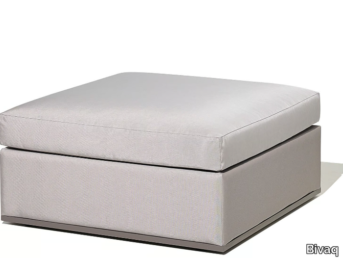 MOOD XL - Square fabric garden pouf _ Bivaq