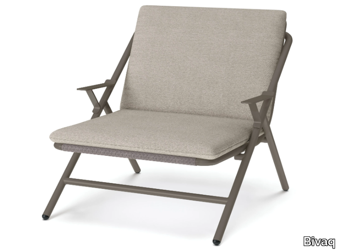 GARDA - Aluminium and fabric garden armchair _ Bivaq