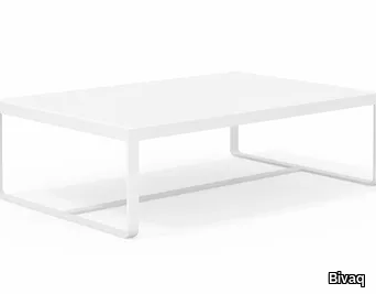 SIT - Rectangular low aluminium coffee table _ Bivaq