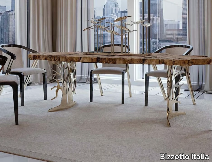 SIDNEY - Rectangular briar dining table _ Bizzotto Italia