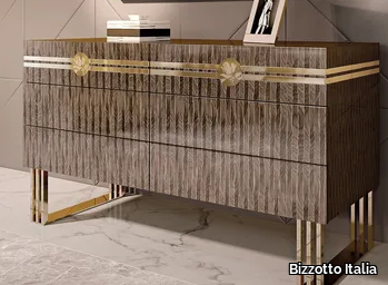 INFINITY - Lacquered wooden chest of drawers _ Bizzotto Italia