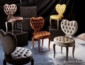 HEART - Tufted velvet chair _ Bizzotto Italia