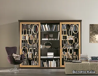 AUDREY - Wall-mounted wooden bookcase _ Bizzotto Italia