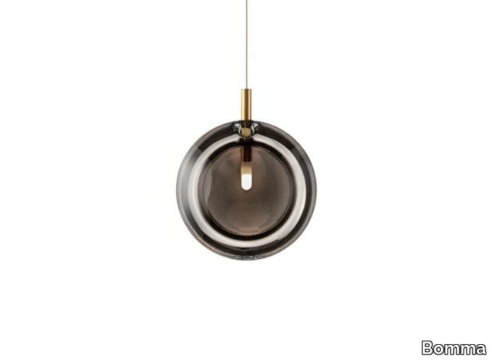 LENS - Handmade glass pendant lamp _ Bomma