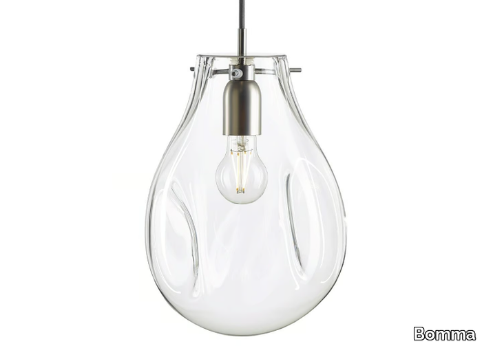 SOAP CLEAR - LED clear glass pendant lamp _ Bomma