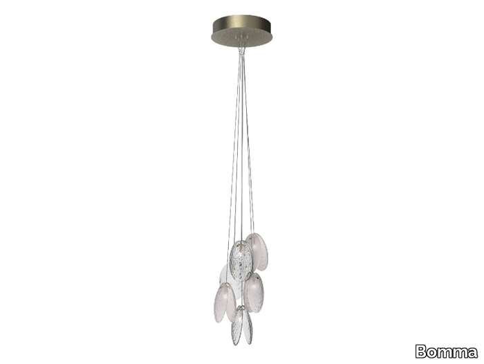 MUSSELS CLUSTER 6 - LED crystal pendant lamp _ Bomma