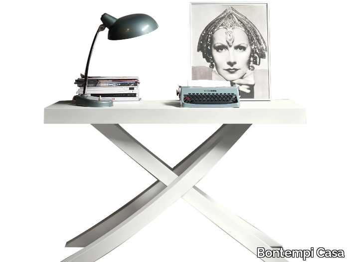 ARTISTICO - Extending steel and wood console table _ Bontempi Casa