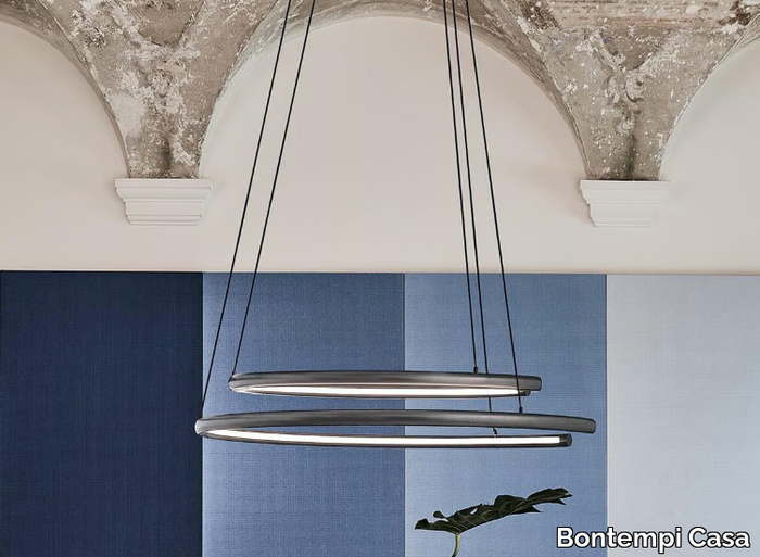 COMET - LED steel pendant lamp with dimmer _ Bontempi Casa