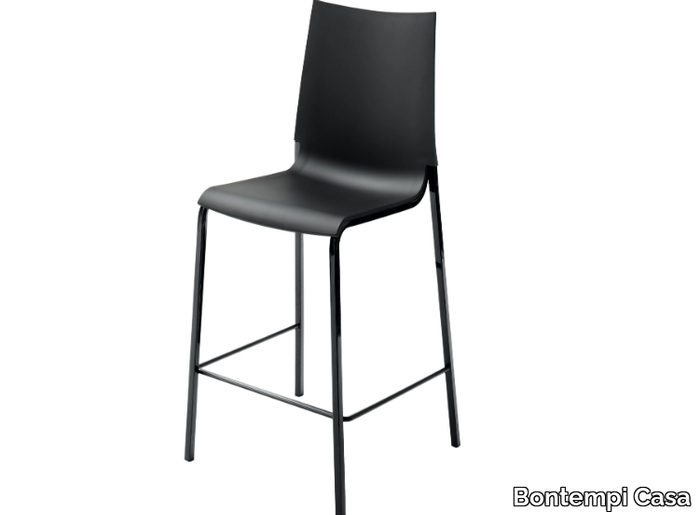 EVA - High polypropylene stool with back _ Bontempi Casa