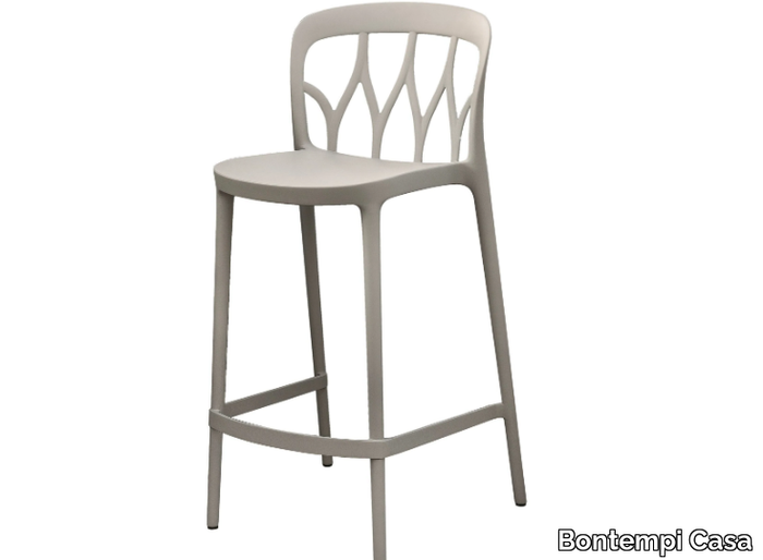 GALAXY - Polypropylene and glass fibre barstool with back _ Bontempi Casa