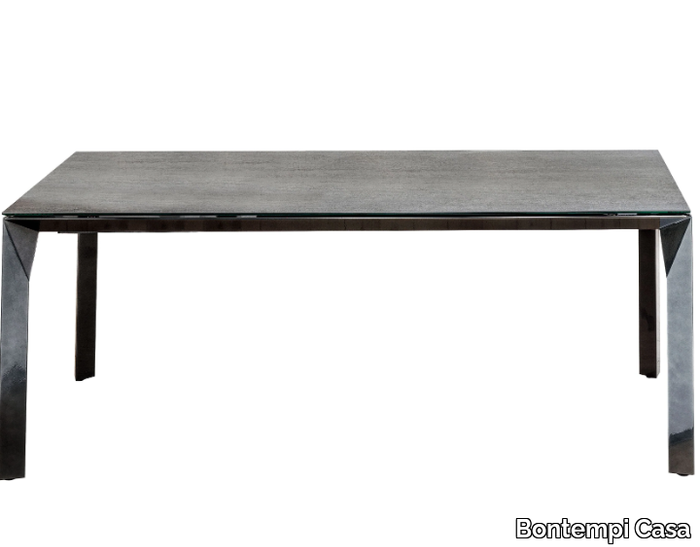 MIRAGE - Aluminium and SuperCeramic dining table _ Bontempi Casa