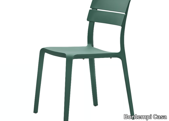 ROCKET GREEN - Stackable and recyclable polypropylene and glass fibre garden chair _ Bontempi Casa