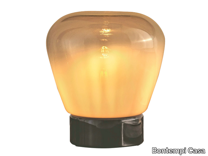 STONE - Glass table lamp _ Bontempi Casa