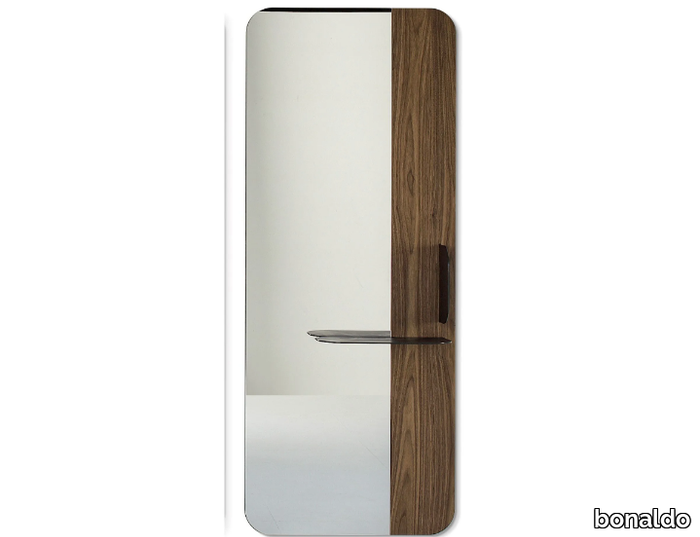 BLABLA MIRROR - Rectangular wall-mounted mirror with shelf _ Bonaldo