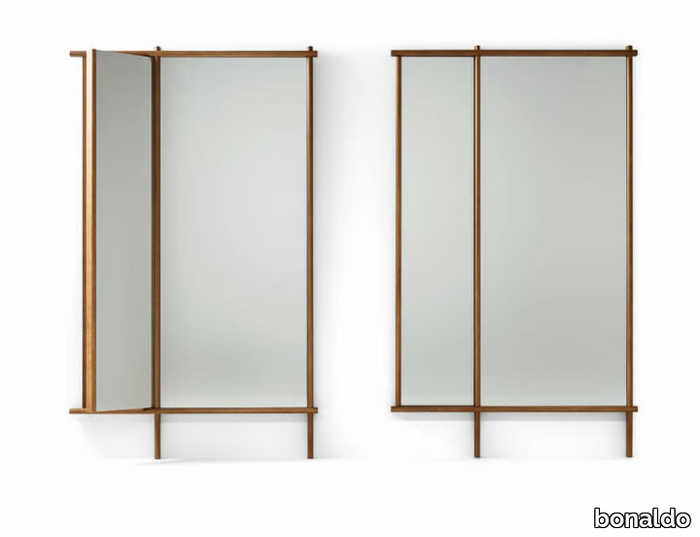 ISOLA MIRROR - Freestanding framed solid wood mirror _ Bonaldo