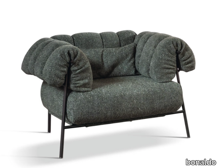 TIRELLA - Fabric armchair with armrests _ Bonaldo