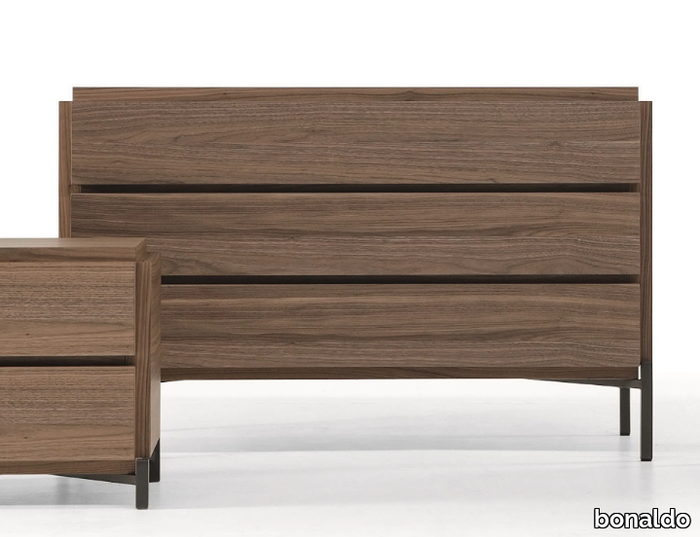 GROOVE - Wooden chest of drawers with integrated handles _ Bonaldo