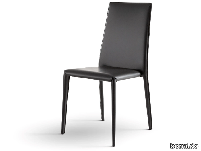 ERAL - Upholstered leather chair _ Bonaldo